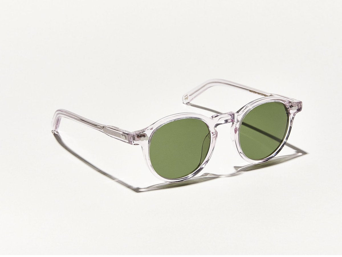 Alexander Daas - Moscot Miltzen Sunglasses - Blush & Calibar Green - Side View