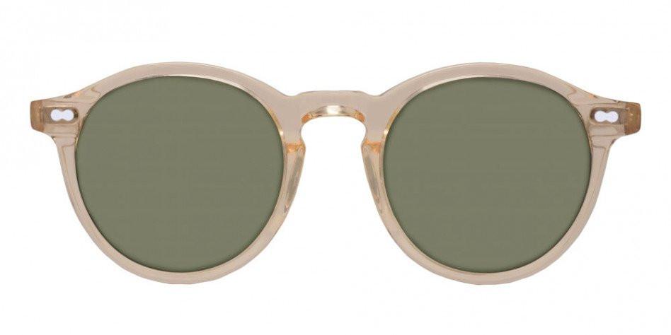 Alexander Daas - Moscot Miltzen Sunglasses - Calibar & Green Flesh - Front View