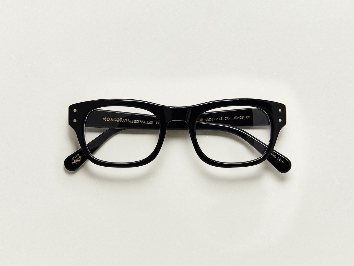 Alexander Daas - Moscot Nebb Eyeglasses - Black - Front View