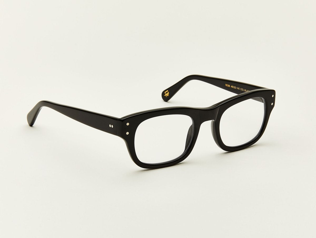 Alexander Daas - Moscot Nebb Eyeglasses - Black - Side View