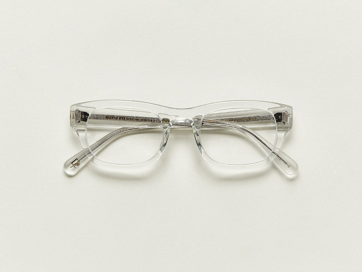 Alexander Daas - Moscot Nebb Eyeglasses - Crystal - Front View