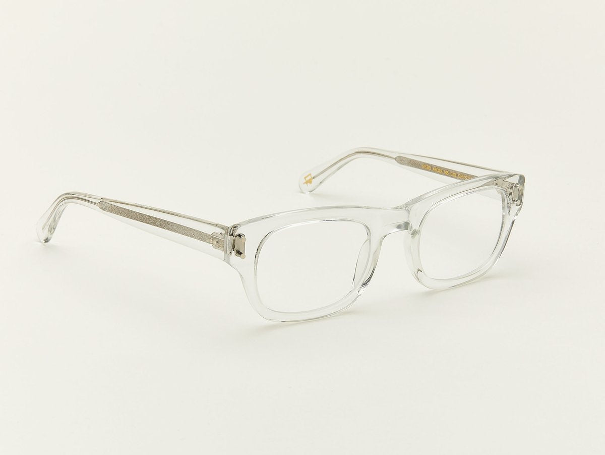 Alexander Daas - Moscot Nebb Eyeglasses - Crystal - Side View