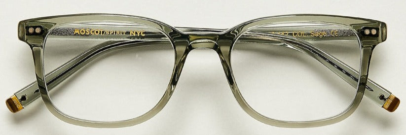 Alexander Daas - Moscot Pat 49 Eyeglasses - Sage - Front View