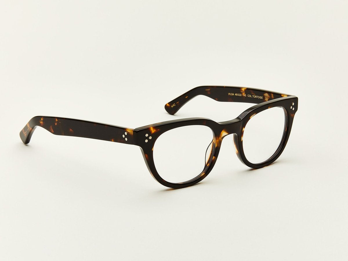 Alexander Daas - Moscot Vilda Eyeglasses - Tortoise - Side View