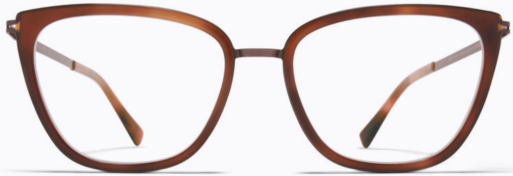 Alexander Daas - Mykita Aili Eyeglasses - Mocca &amp; Zanzibar - Front View
