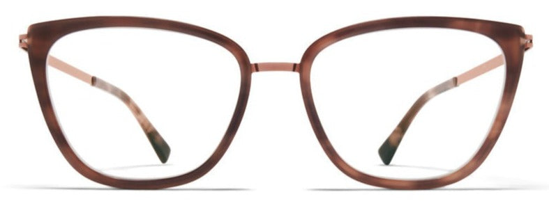 Alexander Daas - Mykita Aili Eyeglasses - Purple Bronze & Bora Bora - Front View