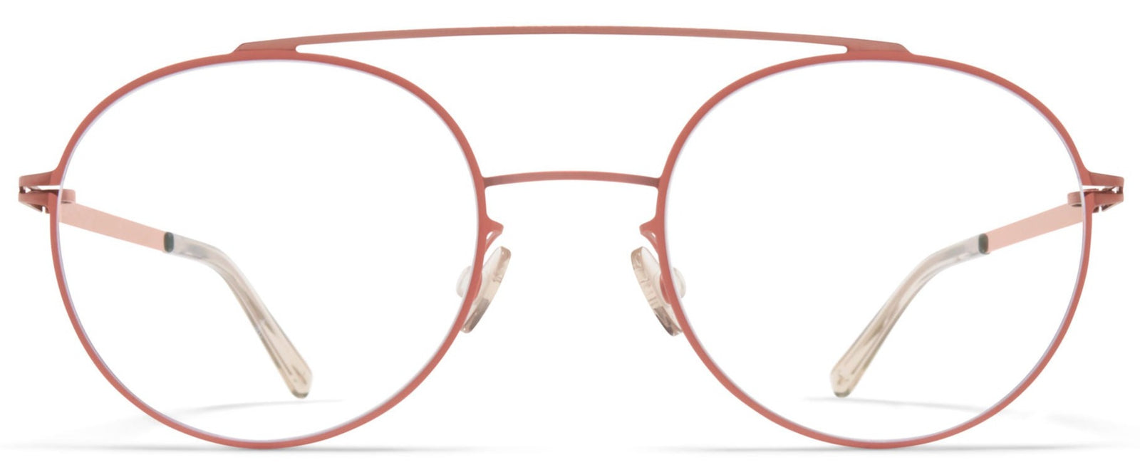 Alexander Daas - Mykita Almeta Eyeglasses - Purple Bronze & Pink Clay - Front View