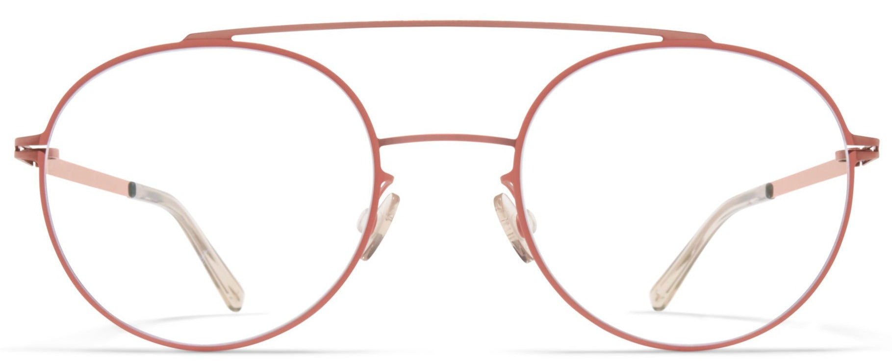 Alexander Daas - Mykita Almeta Eyeglasses - Purple Bronze & Pink Clay - Front View