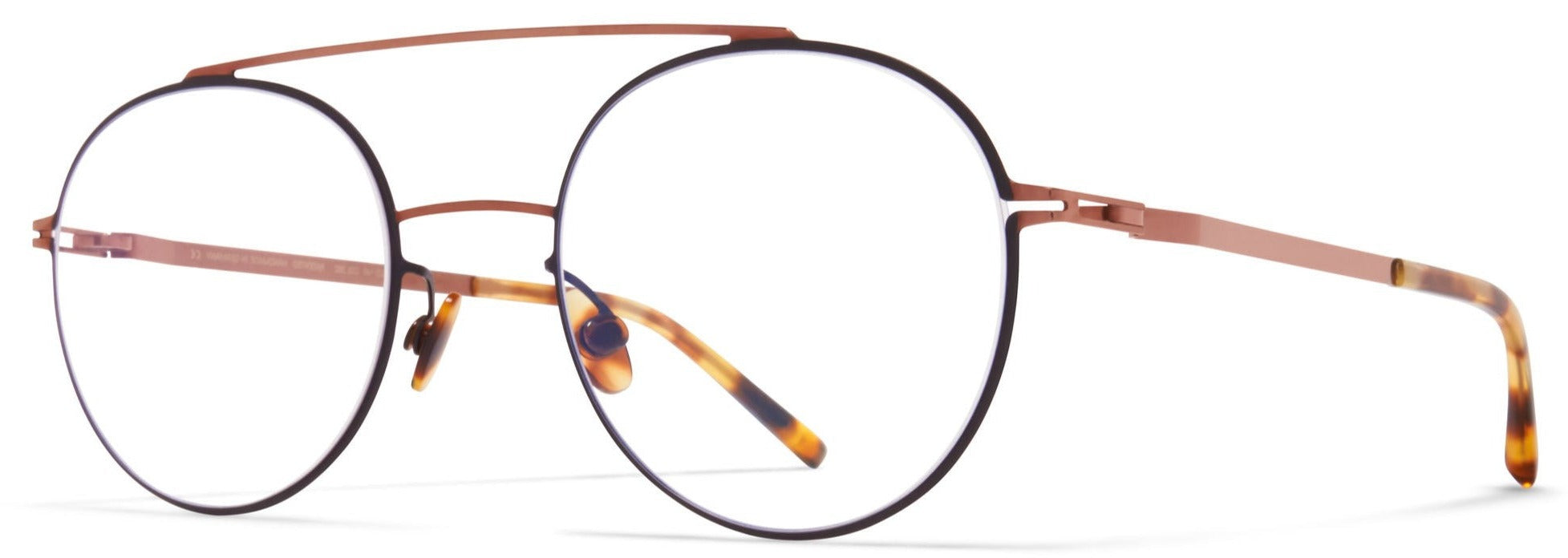 Alexander Daas - Mykita Almeta Eyeglasses - Shiny Copper & Black - Side View