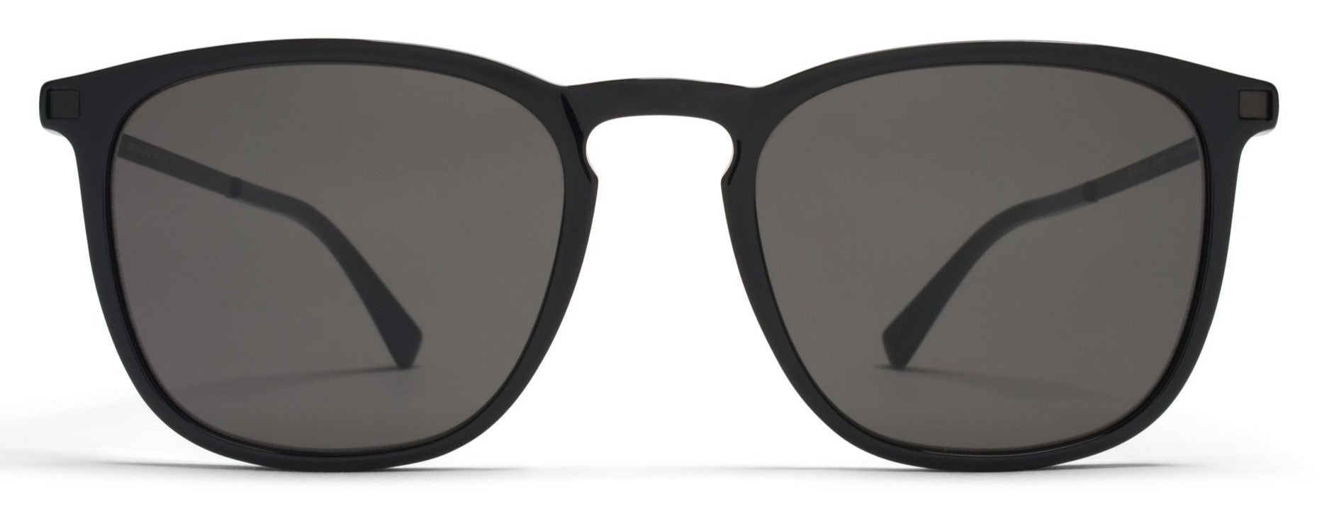 Alexander Daas - Mykita Atka Sunglasses - Black & Dark Grey - Front View