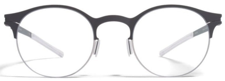 Alexander Daas - Mykita Carlton Eyeglasses - Silver &amp; Basalt - Front View