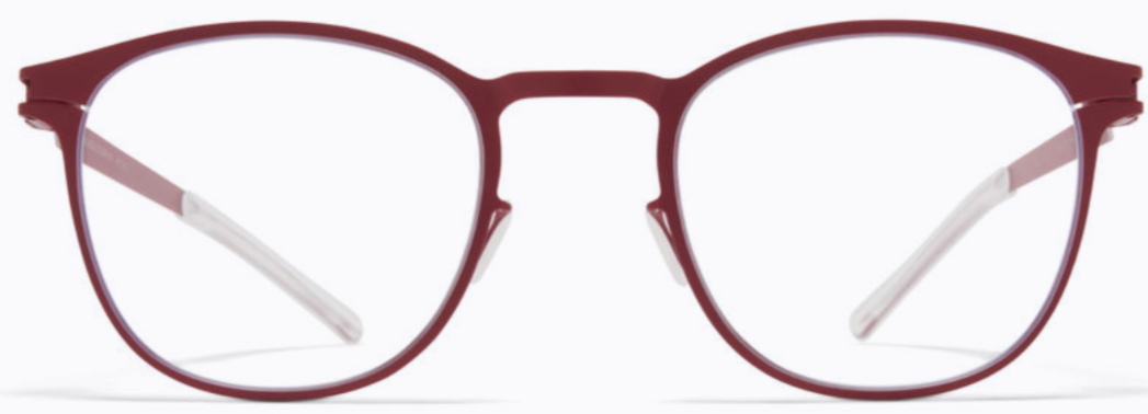 Alexander Daas - Mykita Coltrane Eyeglasses - Cranberry - Front View