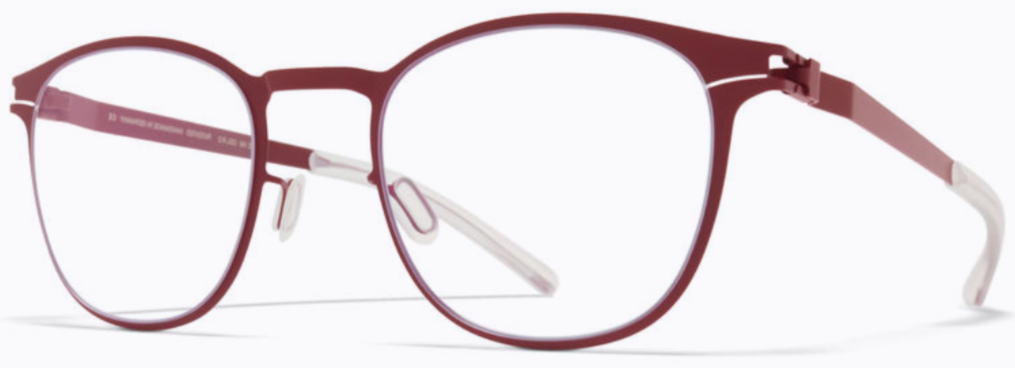 Alexander Daas - Mykita Coltrane Eyeglasses - Cranberry - Side View