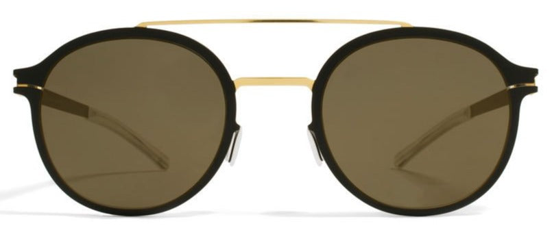 Alexander Daas - Mykita Crosby Sunglasses - Gold, Black &amp; Grey - Front View