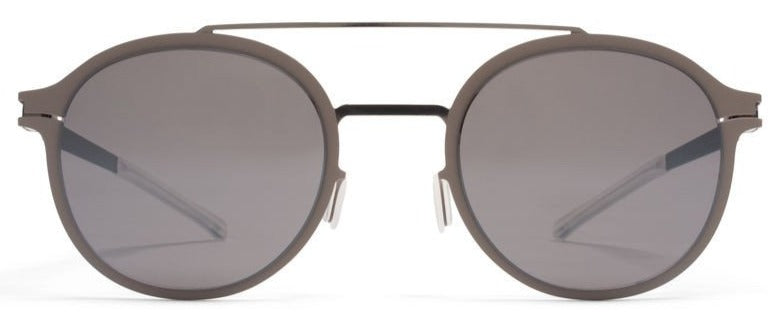 Alexander Daas - Mykita Crosby Sunglasses - Shiny Graphite Mole Grey &amp; Dark Purple Flash - Front View