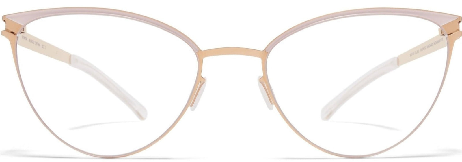 Alexander Daas - Mykita Cynthia Eyeglasses - Champagne Gold & Aurore - Front View