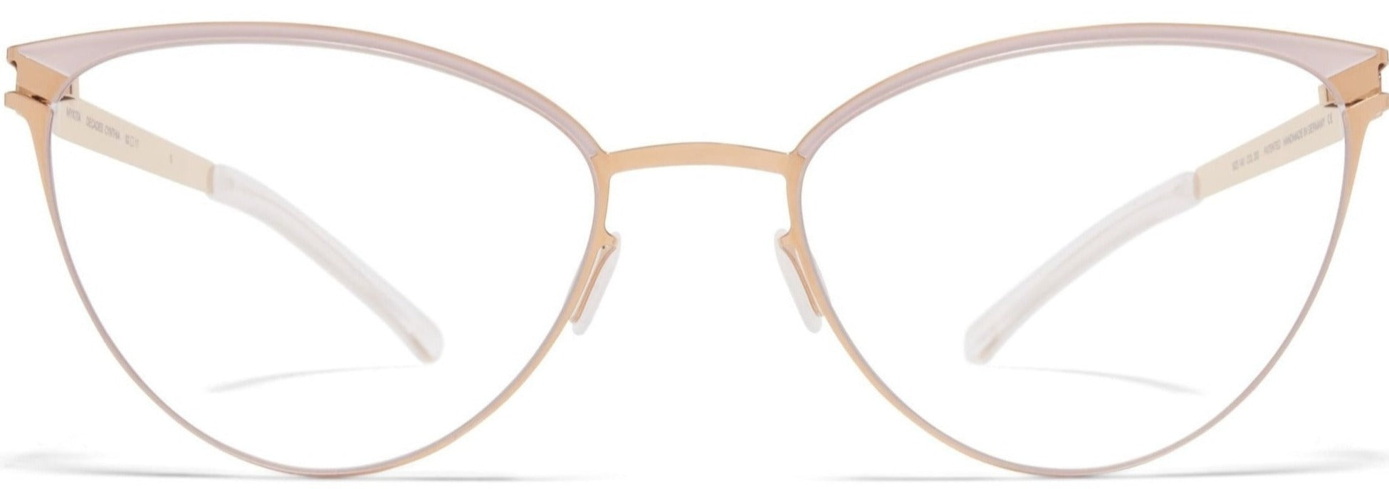 Alexander Daas - Mykita Cynthia Eyeglasses - Champagne Gold & Aurore - Front View