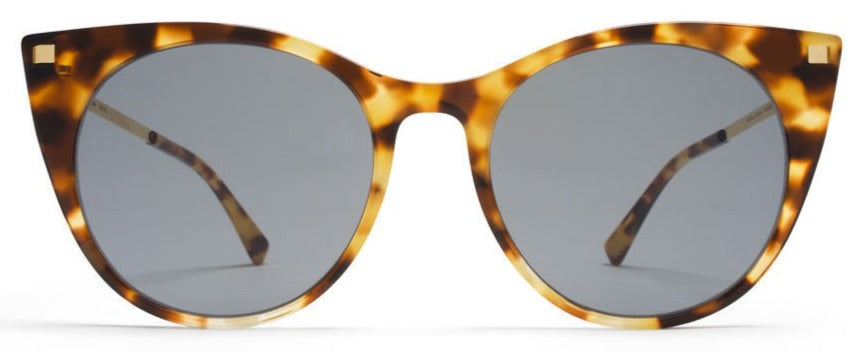 Alexander Daas - Mykita Desna Sunglasses - Cocoa Sprinkles & Glossy Gold - Front View