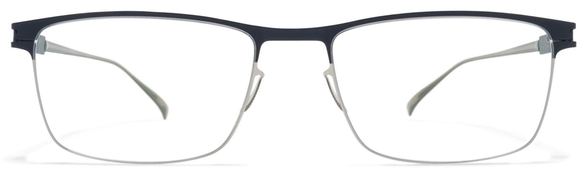 Alexander Daas - Mykita Francesco Eyeglasses - Silver &amp; Navy - Front View