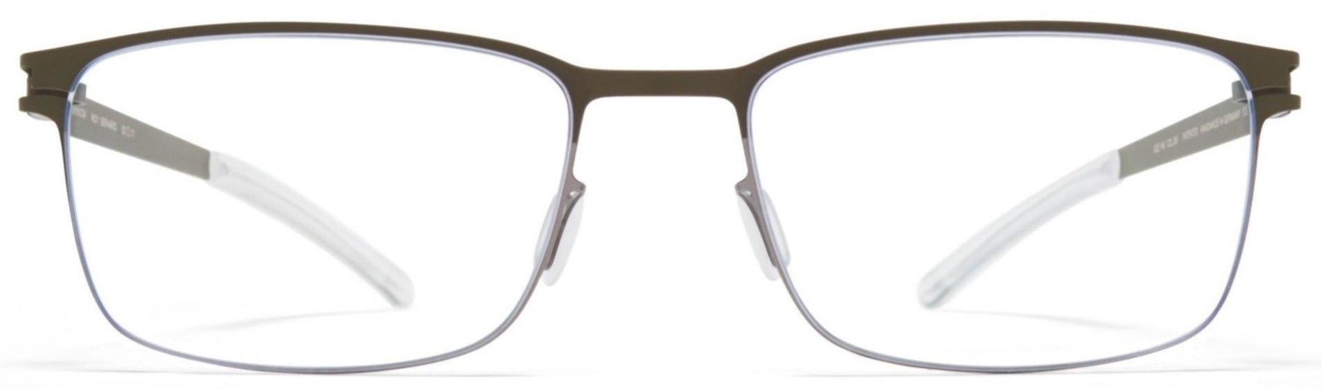 Alexander Daas - Mykita Gerhard Eyeglasses - Shiny Graphite & Camou Green - Front View