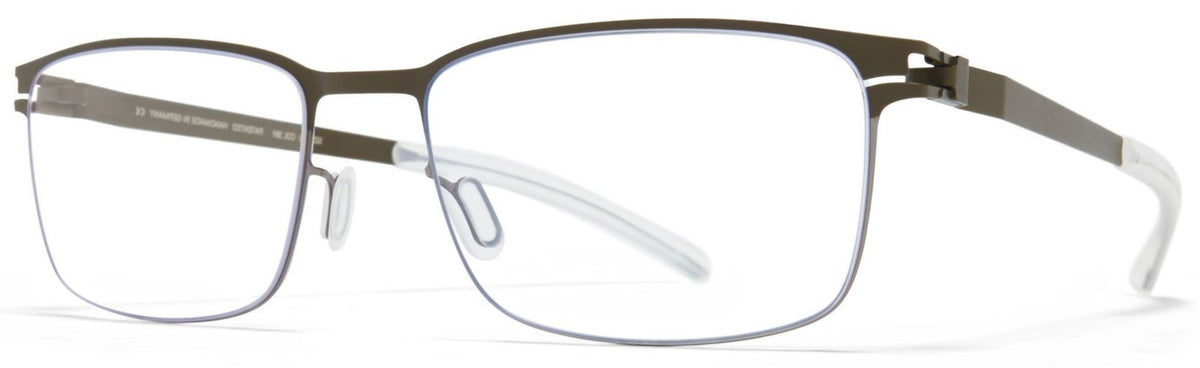 Alexander Daas - Mykita Gerhard Eyeglasses - Shiny Graphite &amp; Camou Green - Side View