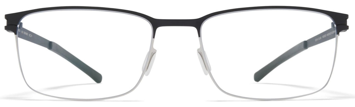 Alexander Daas - Mykita Gerhard Eyeglasses - Shiny Graphite &amp; Nearly Black - Front View