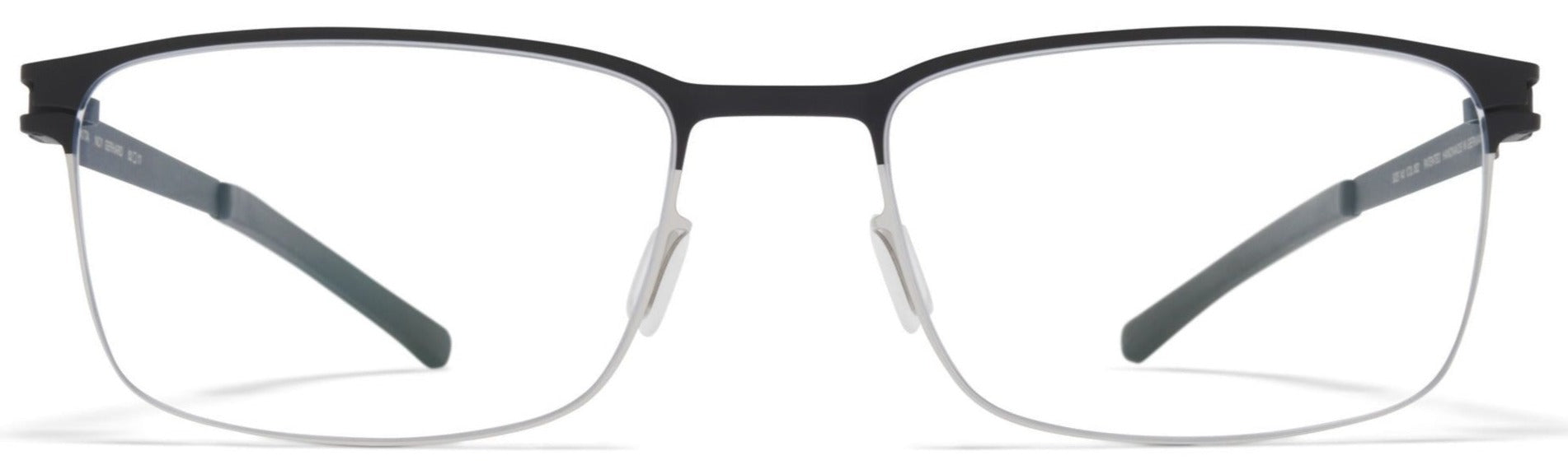 Alexander Daas - Mykita Gerhard Eyeglasses - Shiny Graphite & Nearly Black - Front View