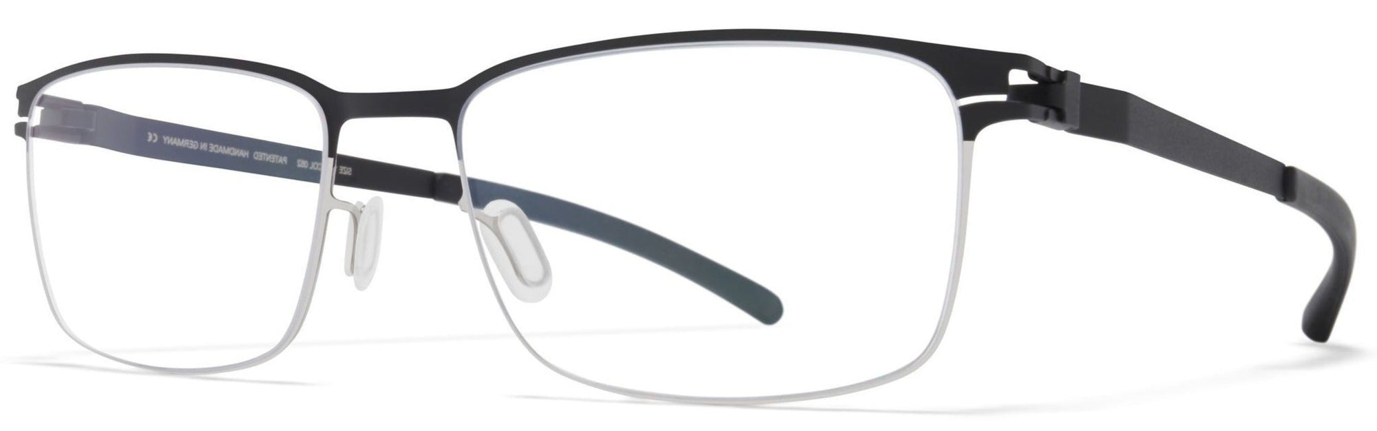 Alexander Daas - Mykita Gerhard Eyeglasses - Shiny Graphite & Nearly Black - Side View