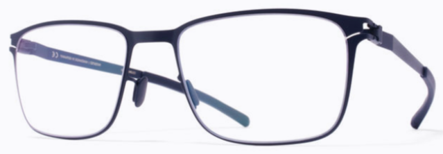 Alexander Daas - Mykita Henning Eyeglasses - Navy - Side View