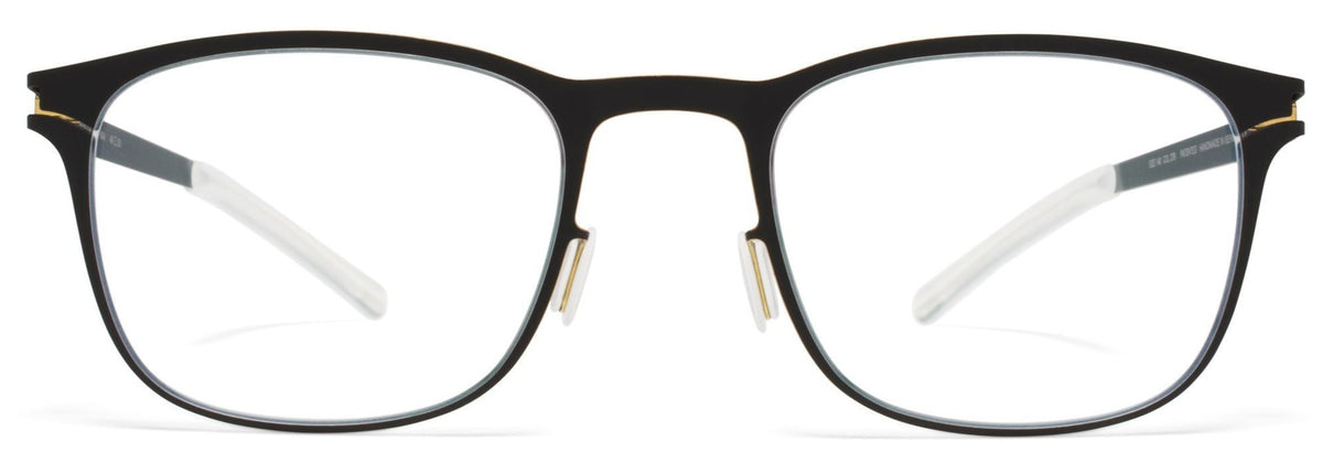 Alexander Daas - Mykita Kai Eyeglasses - Black &amp; Gold - Front View