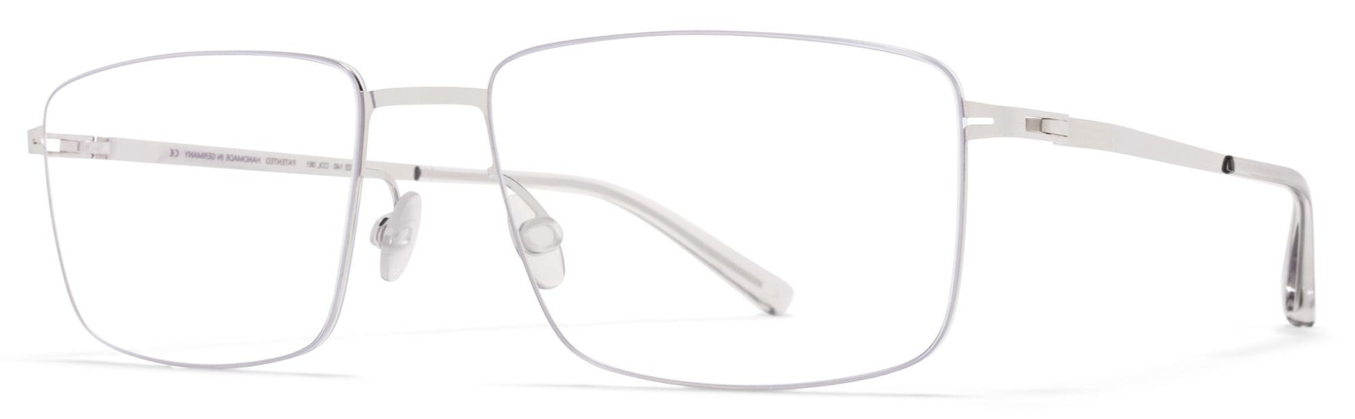 Alexander Daas - Mykita Kaito Eyeglasses - Shiny Silver - Side View