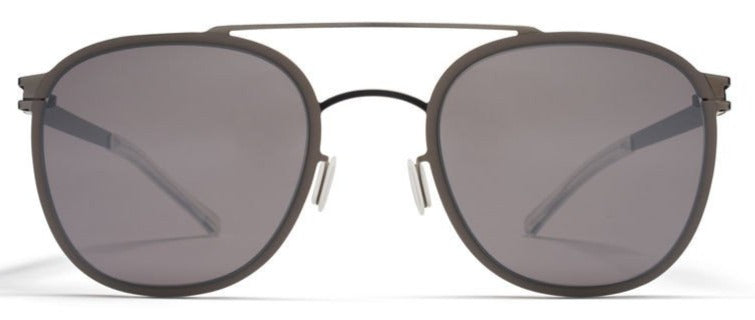 Alexander Daas - Mykita Keaton Sunglasses - Shiny Graphite &amp; Dark Purple Flash - Front View