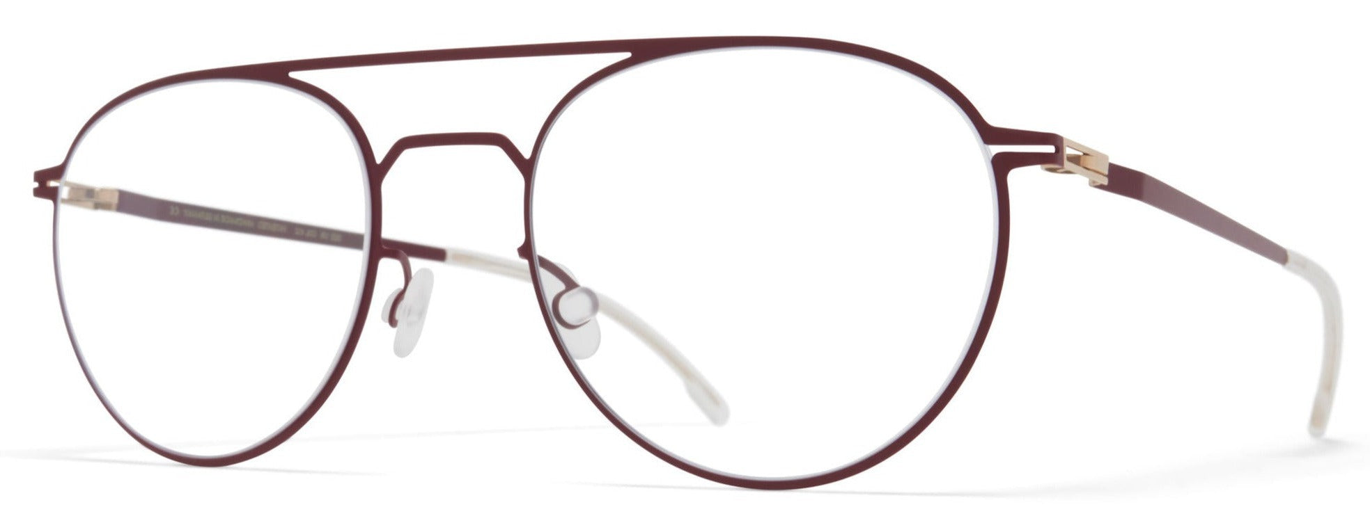 Alexander Daas - Mykita Kylan Eyeglasses - Cranberry - Side View