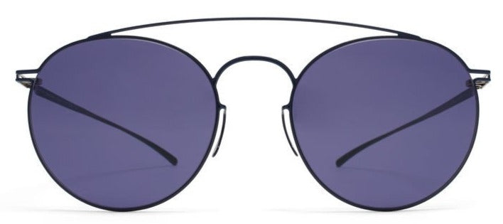 Alexander Daas - Mykita + Maison Margiela Esse 006 Sunglasses - Dark Blue - Front View