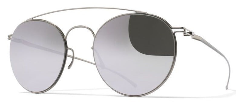 Alexander Daas - Mykita + Maison Margiela Esse 006 Sunglasses - Silver Flash - Side View