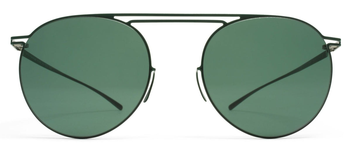 Alexander Daas - Mykita + Maison Margiela Esse 009 Sunglasses - Dark Green - Front View