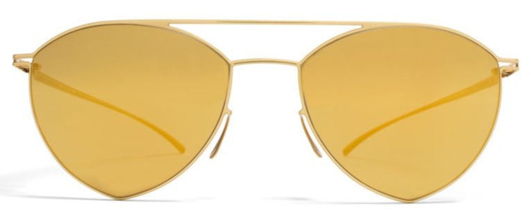 Alexander Daas - Mykita + Maison Margiela Esse 010 Sunglasses - Gold - Front View