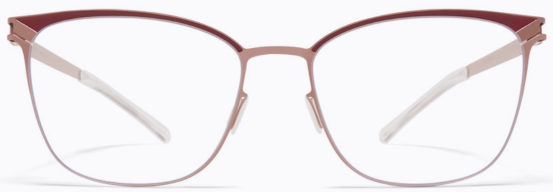 Alexander Daas - Mykita Meghan Eyeglasses - Purple Bronze &amp; Cranberry - Front View