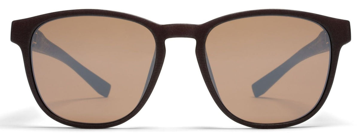 Alexander Daas - Mykita Mylon Lemas Sunglasses - Ebony Brown &amp; Sienna Brown - Front View
