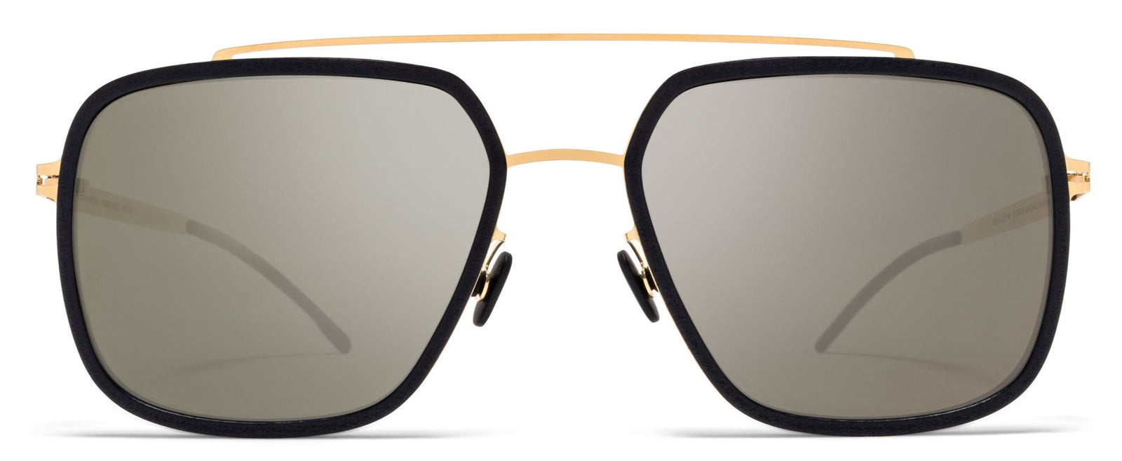 Alexander Daas - Mykita Mylon Reed Sunglasses - Pitch Glass & Glossy Gold - Front View