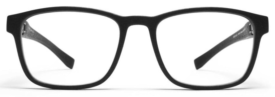 Alexander Daas - Mykita Mylon Triton Eyeglasses - Pitch Black - Front View