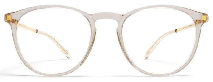 Alexander Daas - Mykita Nukka Eyeglasses - Champagne &amp; Glossy Gold - Front View