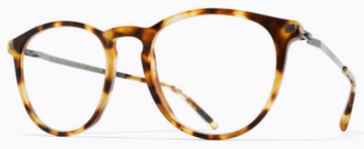 Alexander Daas - Mykita Nukka Eyeglasses - Cocoa Sprinkles &amp; Shiny Graphite - Side View