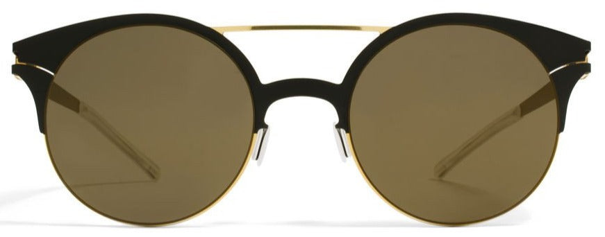 Alexander Daas - Mykita Philomene Sunglasses - Jet Black &amp; Grey - Front View
