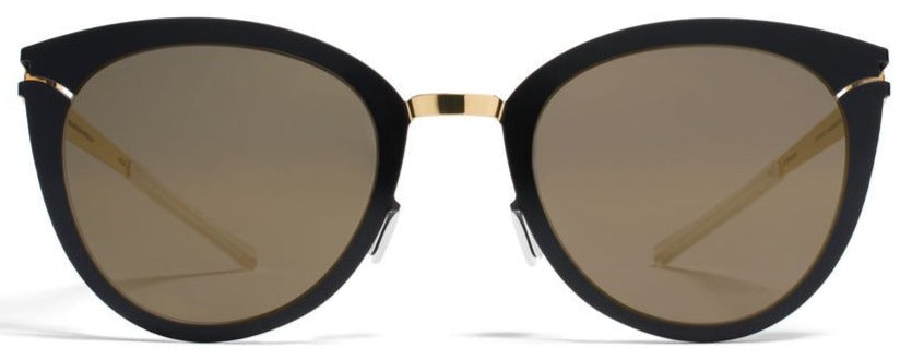 Alexander Daas - Mykita Priscilla Sunglasses - Gold & Jet Black - Front View