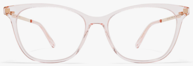 Alexander Daas - Mykita Sesi Eyeglasses - Rose Water &amp; Champagne Gold - Front View