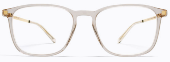 Alexander Daas - Mykita Tuktu Eyeglasses - Champagne &amp; Glossy Gold - Front View