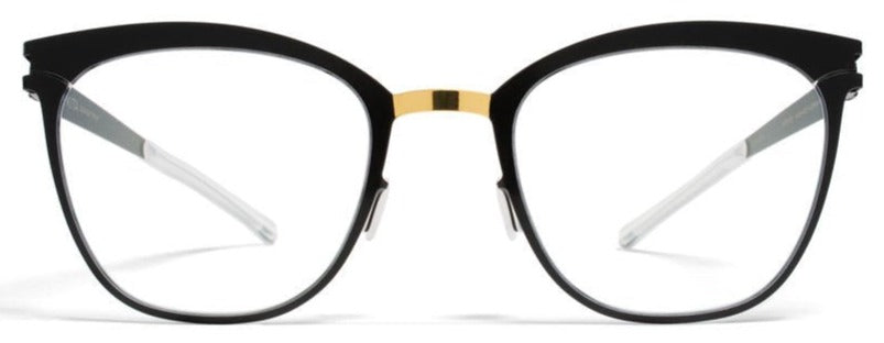 Alexander Daas - Mykita Virna Eyeglasses - Black & Gold - Front View