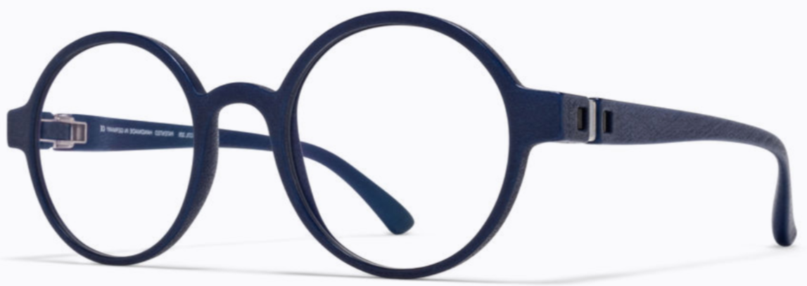 Alexander Daas - Mykita Voo MD25 Eyeglasses - Navy Blue - Side View