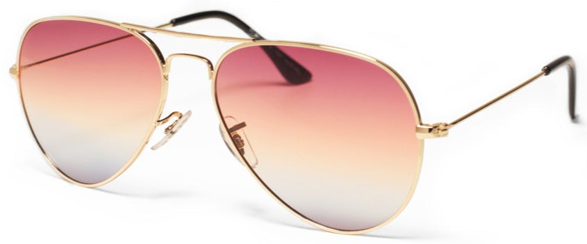 Alexander Daas - Nina Chantele x Alexander Daas Chi-to-LA Gold with Rainbow Lenses - Side View